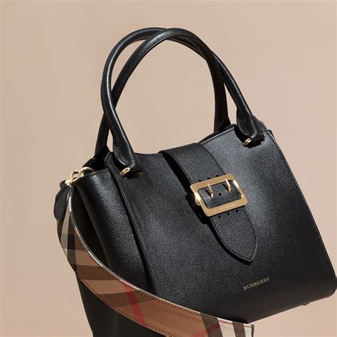 burberry buckle tote medium|burberry medium top handle tote.